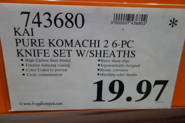 Kai Pure Komachi 2 6-Piece Knife Set with Sheaths Costco Price