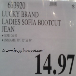 Lucky Brand Ladies Sofia Bootcut Jean Price