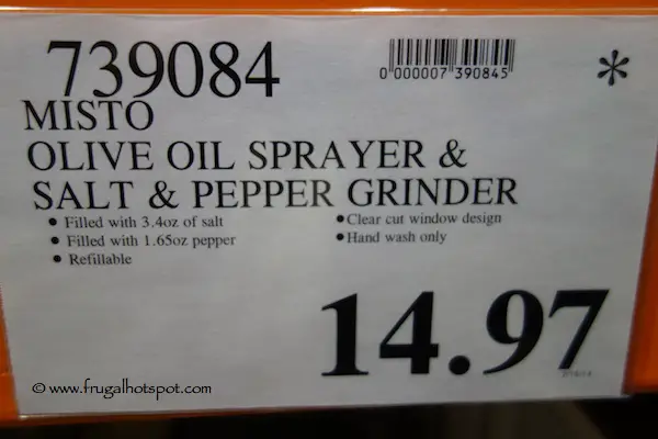 Misto Olive Oil Sprayer & Salt & Pepper Grinder Costco Price