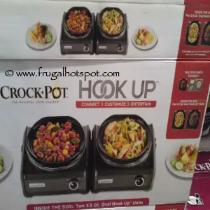 Crock Pot Hook Up / Two 3.5 Quart Oval Slow Cooker