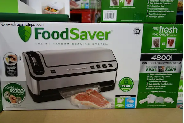 FoodSaver 4800 Automatic Vacuum Sealing System Costco