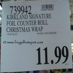Kirkland Signature Luxury Foil Christmas Wrap Costco Price