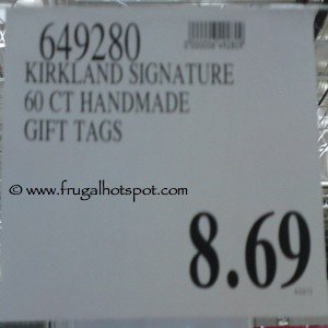 Kirkland Signature 60 Handmade Holiday Gift Tags Costco Price