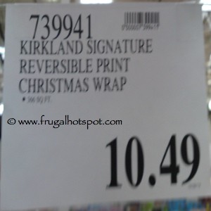 Kirkland Signature Reversible Christmas Wrap Costco Price