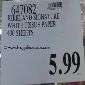 Kirkland Signature White Gift Tissue Premium Paper Costco Price