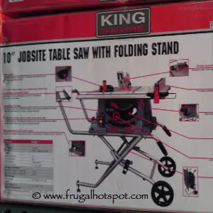 King Industrial 10" Jobsite Table Saw with Folding Stand