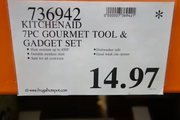 KitchenAid 7 Piece Gourmet Tool & Gadget Set Costco Price