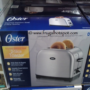 Oster 2-Slice Brushed Stainless Steel Toaster | Costco