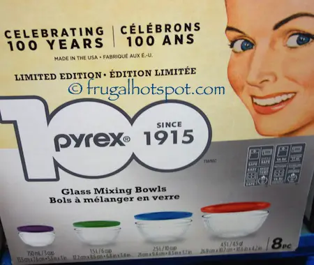 Pyrex Limited Edition 8 Piece Glass Mixing Bowl Set Costco | Frugal Hotspot