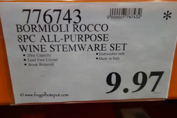 Bormioli Rocco 8 Piece All Purpose Wine Stemware Set Costco Price