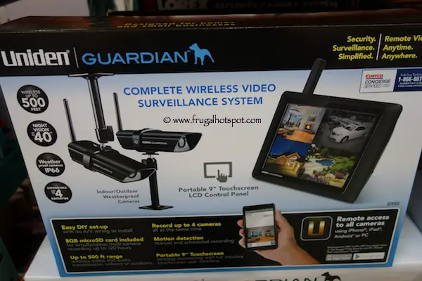 Uniden Guardian G955Complete Wireless Video Surveillance System Costco