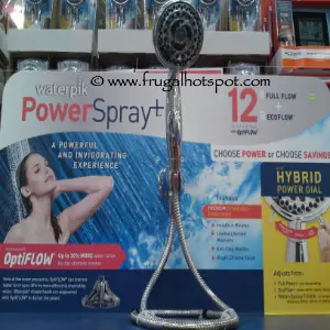 Waterpik PowerSpray+ 12 Spray Setting Shower Head