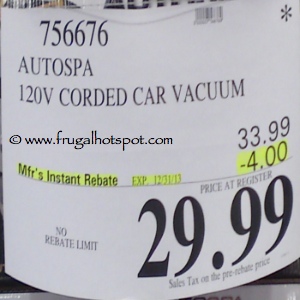 Autospa Auto-Vac Bagless Vacuum Costco Price