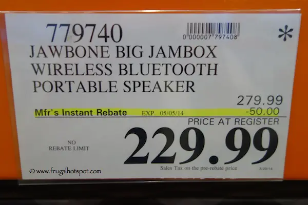 Jawbone Big Jambox Wireless Bluetooth Portable Speaker Costco Price