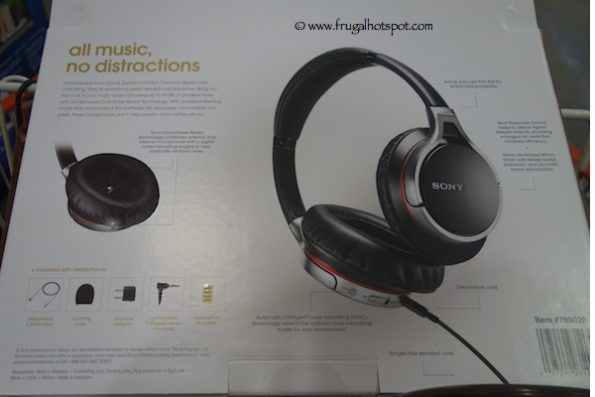 Sony MDR10RC Premium Noise Canceling Headphones Costco