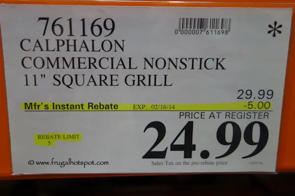 Calphalon Square Grill Costco Price