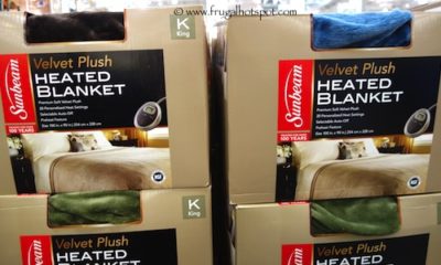 Sunbeam Velvet Plush Heated Blanket at Costco