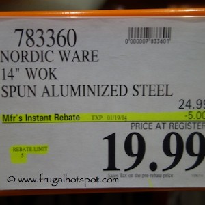 Nordic Ware 14" Wok Costco Price