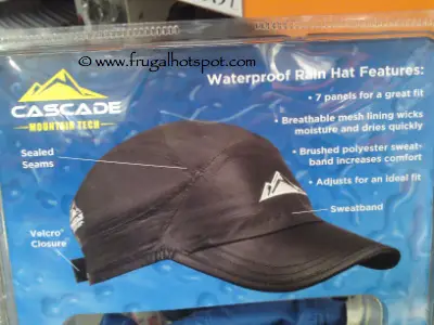 Cascade Mountain Tech Waterproof Rain Hat