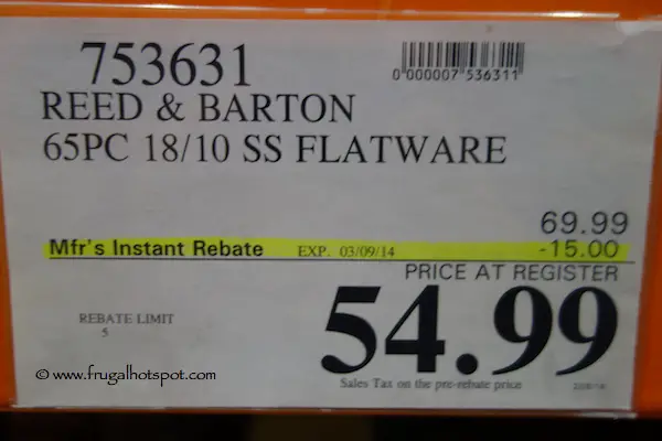 Reed & Barton 65 Piece Flatware Costco Price