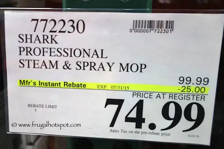 Shark Pro Steam & Spray Mop Costco Price