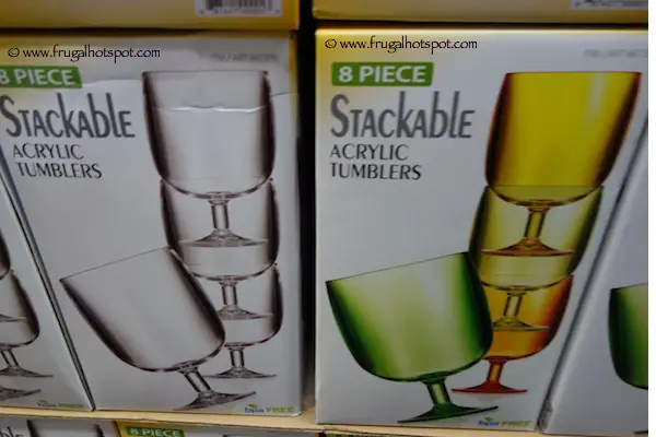 8 Piece Stackable Acrylic Tumblers