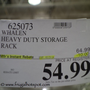 Whalen Heavy Duty Rack Costco Price