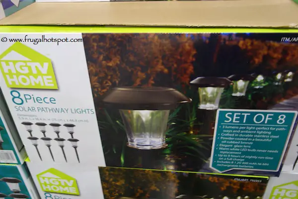 HGTV Home Solar Pathway Lights 8 Piece