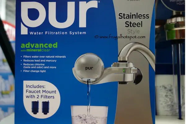 Pur Water Filtration System Faucet Mount Stainless Steel Style