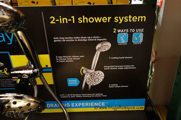 Waterpik 2 in 1 Shower System Showerhead