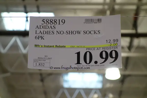 Adidas Womens Sport Superlite No Show Socks Costco Price