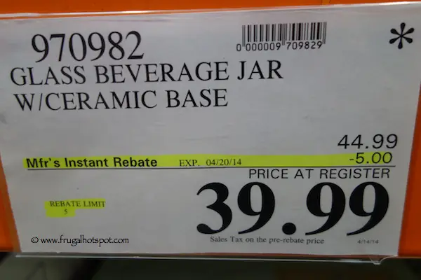 Ceramic Beverage Jar Costco Price