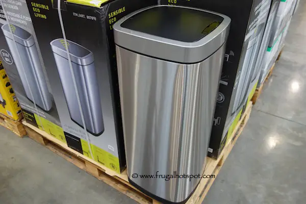 Sensible Eco Living 21 Gallon Stainless Steel Trash Can with Motion Sensor