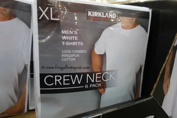 Kirkland Signature White Crew Neck T-Shirt