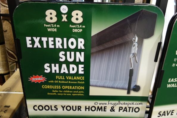 Exterior Sun Shade 8' x 8' at Costco Exterior Sun Shade 8' x 8' at Costco