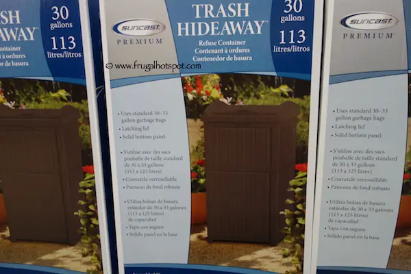 Suncast Premium Resin Trash Hideaway
