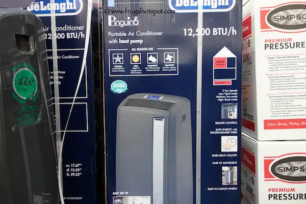 Delonghi 12.5K BTU Portable Air Conditioner Costco
