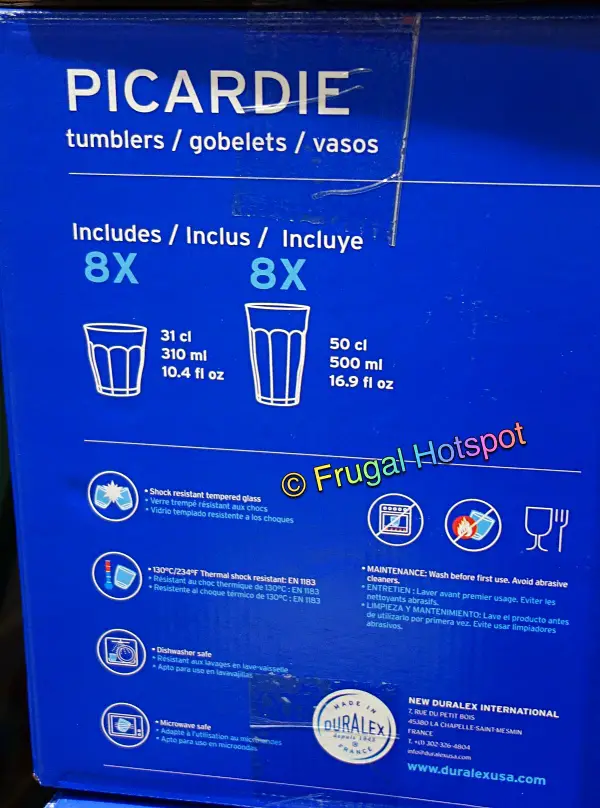 Duralex Picardie Tumblers info | Costco