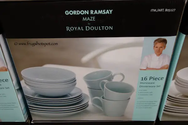 Gordan Ramsay Maze by Royla Doulton 16 Piece Dinnerware Set Costco