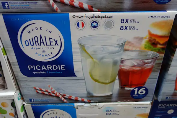 Duralex Picardie 16 Piece Tumbler Glass Set Costco