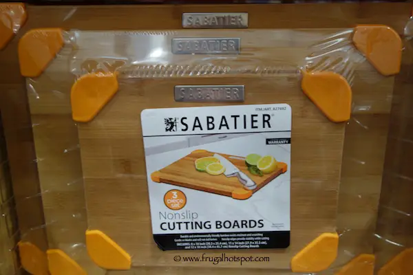 Sabatier 3 Piece Nonslip Bamboo Cutting Boards Costco