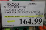Shark Rotator Professional Lift-Away Upright  Bagless Vacuum Costco Price
