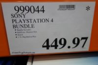 Sony Playstation 4 Bundle PS4 Costco Price