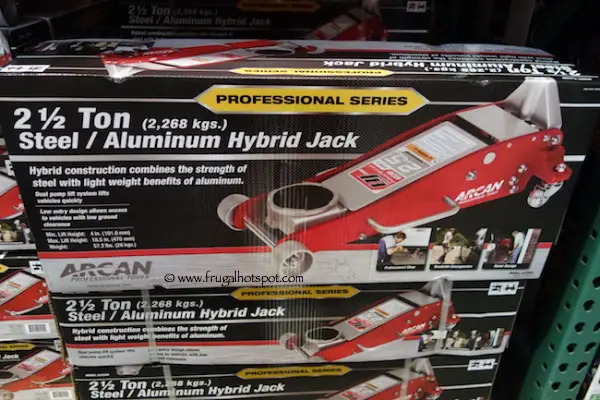 Arcan 2.5 Ton Steel Aluminum Hybrid Jack Costco