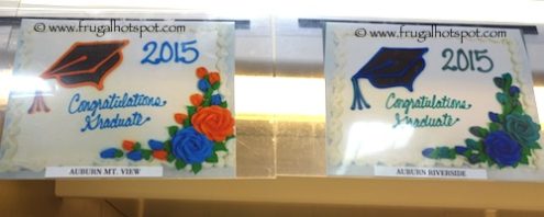 Costco Sheet Cake Graduation Auburn Mt View and Auburn Riverside High School