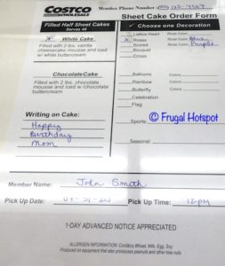 Costco Sheet Cake Order Form August 2020 Costco Sheet Cake Order Form August 2020