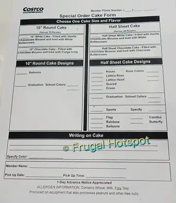 Costco Sheet Cake 19 99