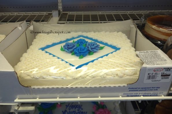Costco White Sheet Cake with Flowers