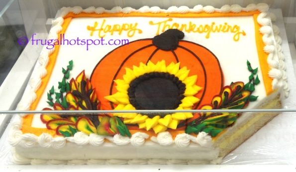 Costco Sheet Cake Happy Thanksgiving