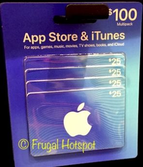 iTunes Gift Cards $100 Multi-Pack at Costco